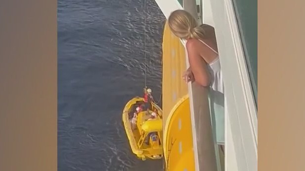 Person goes overboard cruise ship